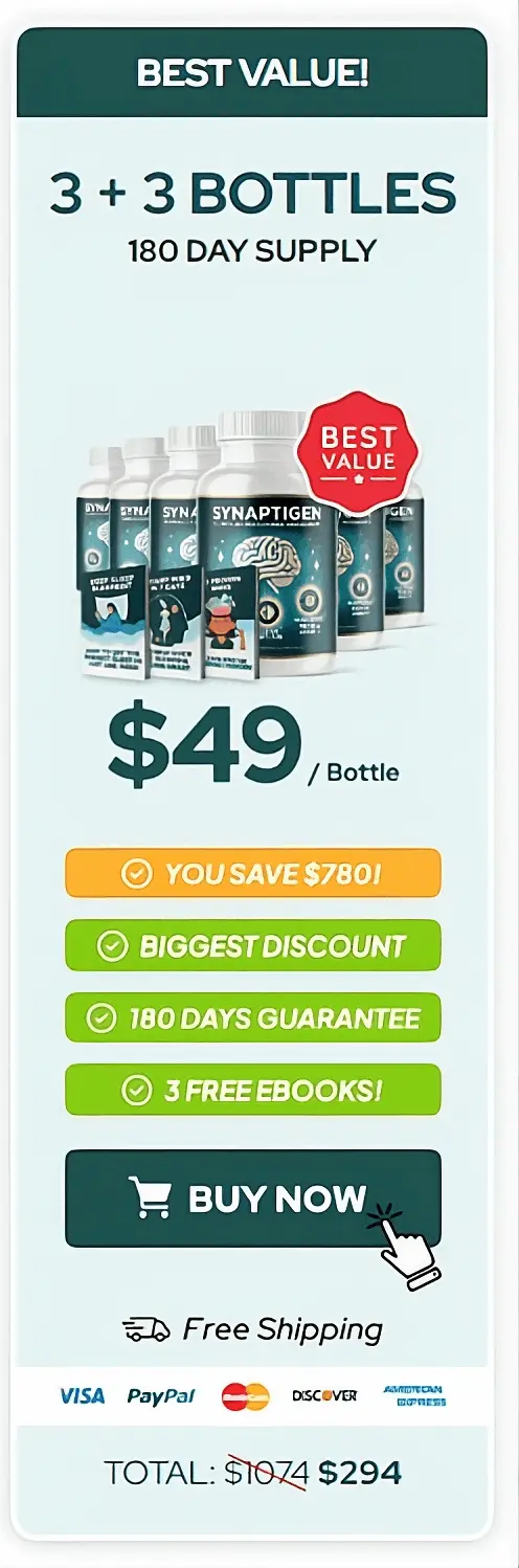 Synaptigen 6 bottles