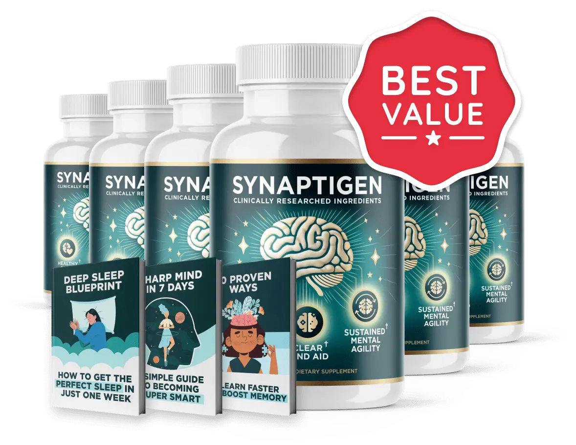Synaptigen brain supplement designed to improve focus memory and mental energy
