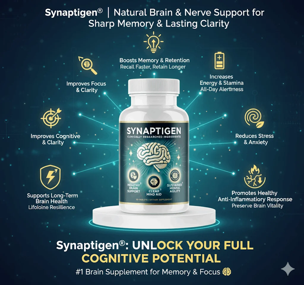 Synaptigen brain health formula with FDA-registered facility and quality assurance